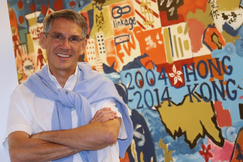 Hubert Sagnieres, CEO of Essilor, on a visit to Hong Kong. He said he expects the completion of the company’s merger with Ray-ban maker Luxottica to be completed in the first quarter of 2018. Photo: David Wong