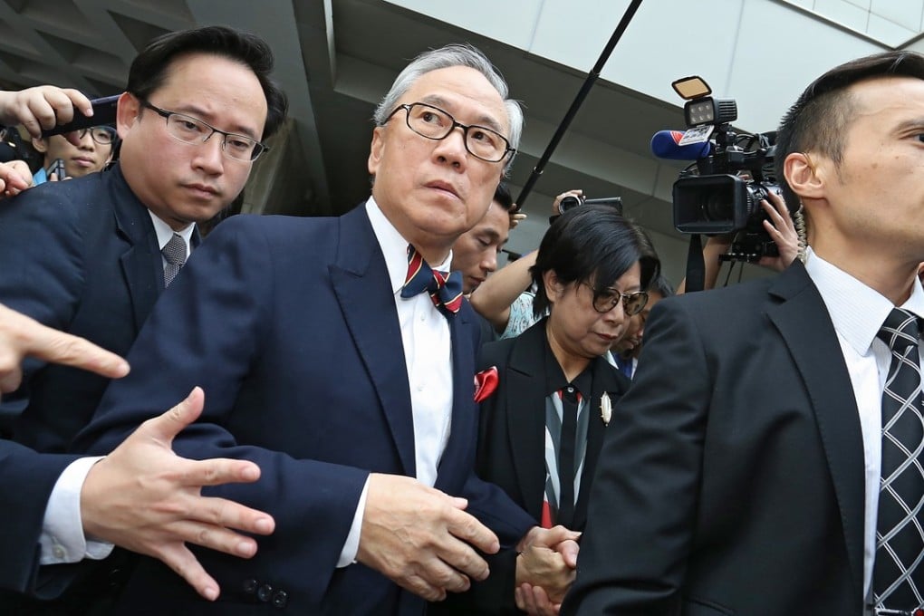 Former chief executive Donald Tsang Yam-kuen leaves the High Court on Monday. Photo: Dickson Lee