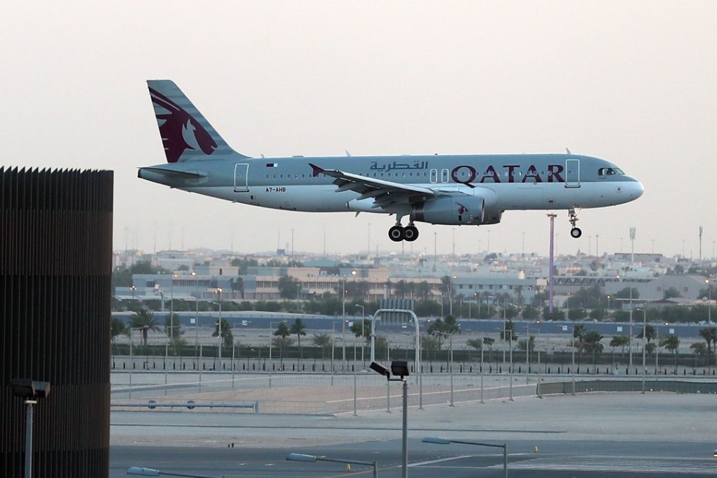 File photo of a Qatar Airways plane landing at Hamad International Airport in Doha. Photo: Agence France-Presse