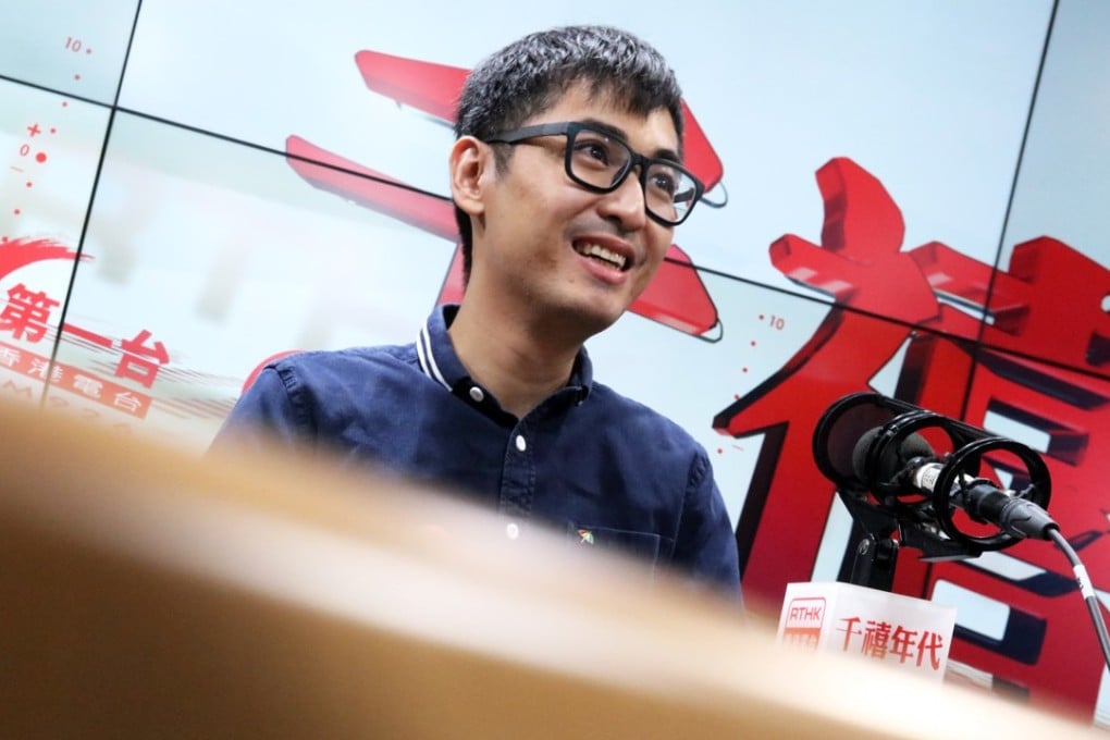 Alex Chow Yong-kang at a RTHK radio show. Photo: Felix Wong