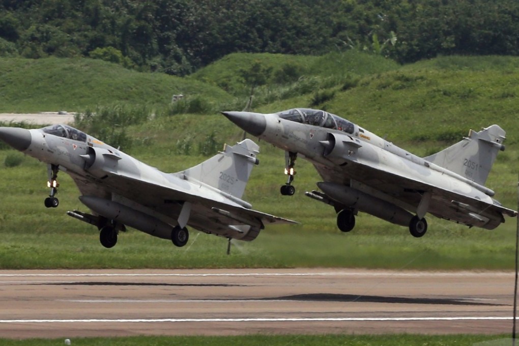 Taiwan’s fleet of Mirage jets, which it bought from France in 1992, has been grounded following the incident. Photo: EPA-EFE
