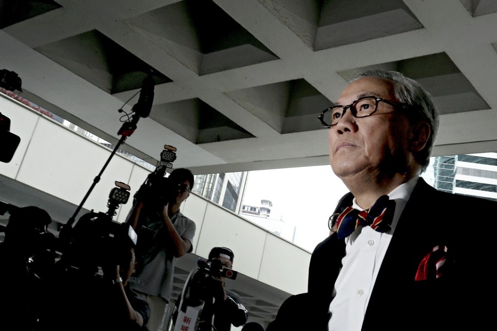 Former Hong Kong Chief Executive, Donald Tsang Yam-kuen arrives at the High Court in Admiralty for his corruption trial. Photo: Dickson Lee