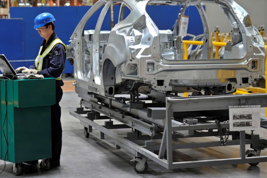 A Ford manufacturing plant in Chongqing municipality. The US carmaker also said at least 70 per cent of Ford-branded vehicles sold in China will offer electrified power train options by 2025. Photo: Reuters