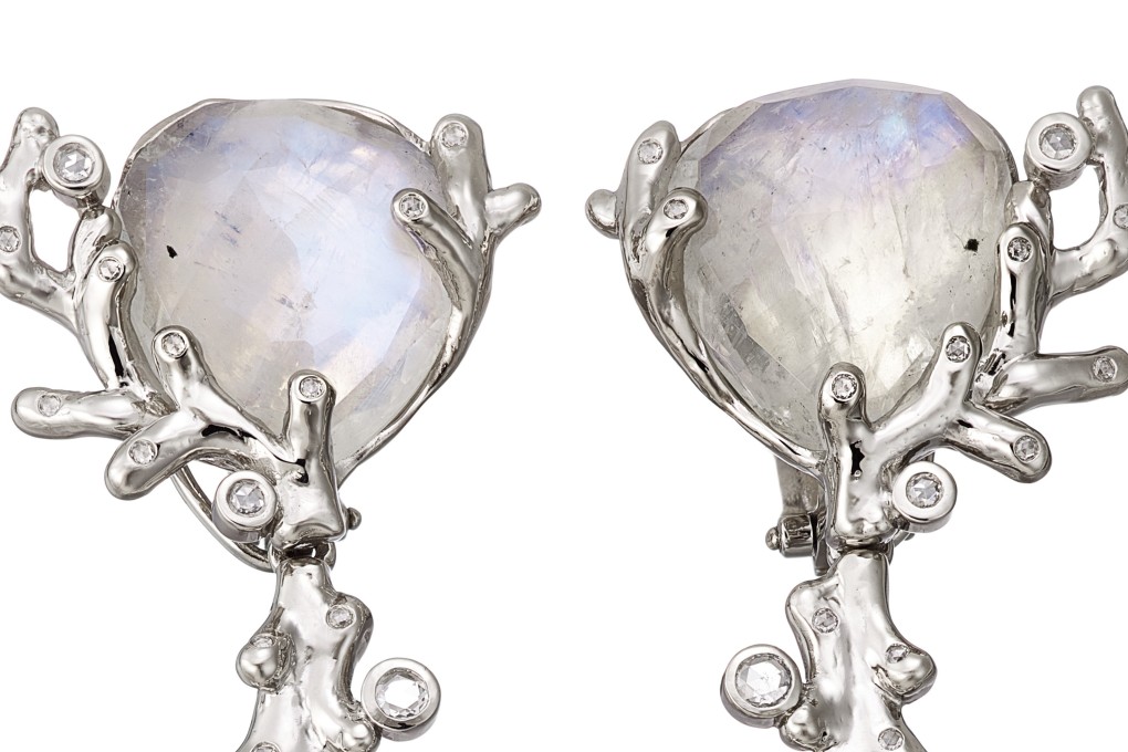 Set the tone for the season with the Paola Grande bracelet and Alaria moonstone earrings from Niin