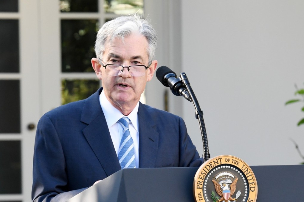 Jerome Powell, governor of the US Federal Reserve and President Donald Trump's nominee as chairman of the Federal Reserve, speaks during the announcement in the Rose Garden of the White House in Washington. Photo: Bloomberg