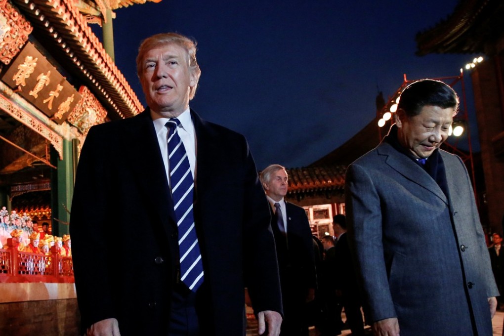 US President Donald Trump tweeted late on Wednesday about the ‘unforgettable afternoon’ he and his wife spent with China’s President Xi Jinping and Peng Liyuan at the Forbidden City in Beijing. Photo: Reuters