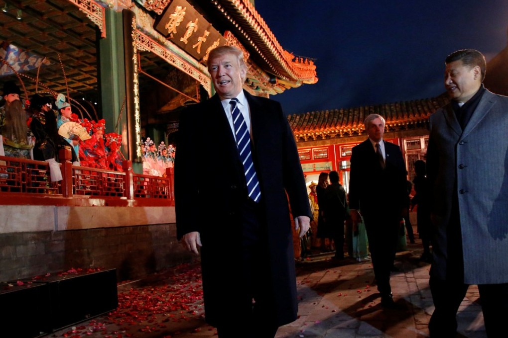 Traditional Chinese opera was on the agenda for US President Donald Trump and China's President Xi Jinping, but human rights issues were not. Photo: Reuters