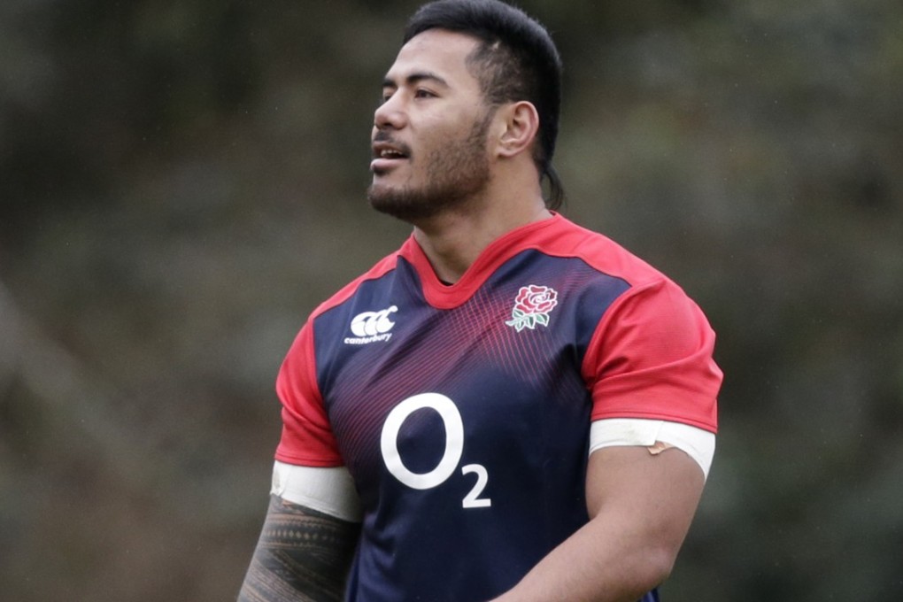 Manu Tuilagi during England training last year. Photo: Reuters
