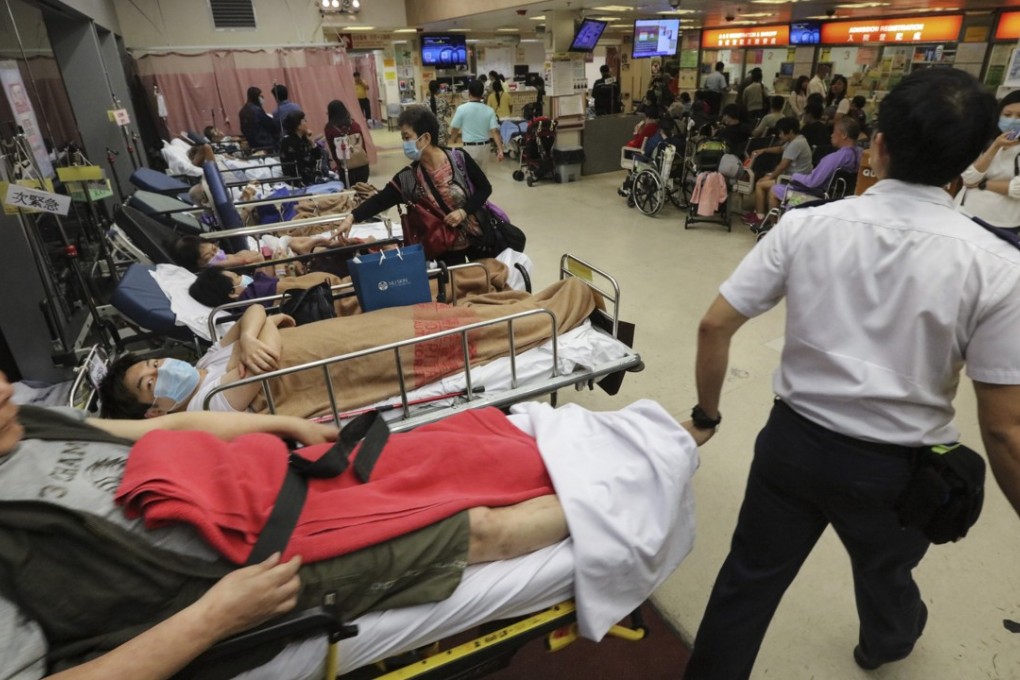 Hospitals in Hong Kong have to tackle serious overcrowding during the peak flu season. Photo: Felix Wong