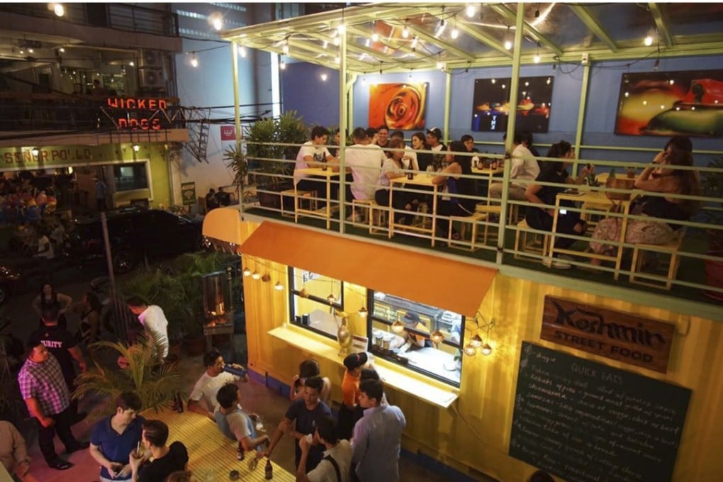 The Social on Ebro is a food park created from an empty lot and recycled container vans. Photo: The Social on Ebro