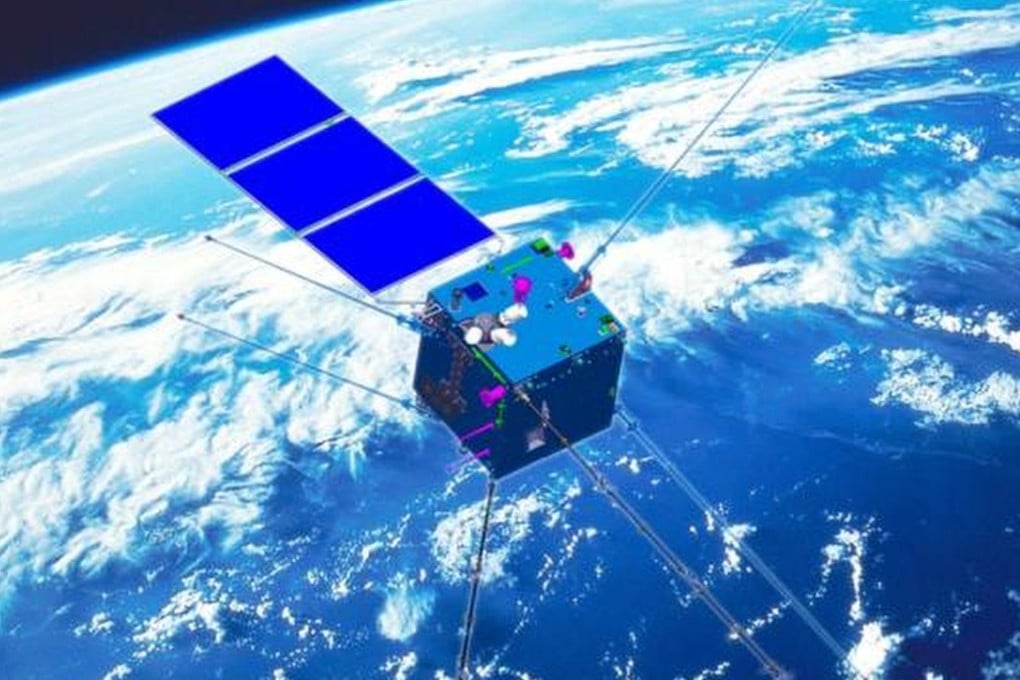 An artist's impression of the Zhangheng I electromagnetic surveillance satellite to be launched next year. Photo: Handout