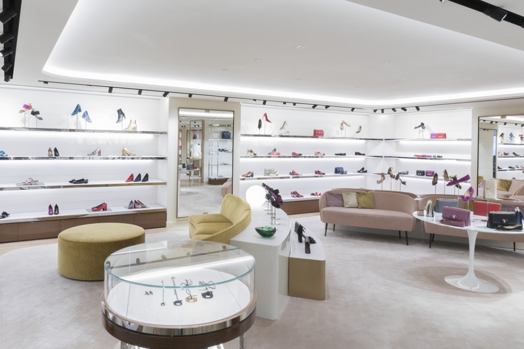 Interior of Salvatore Ferragamo’s Canton Road boutique.