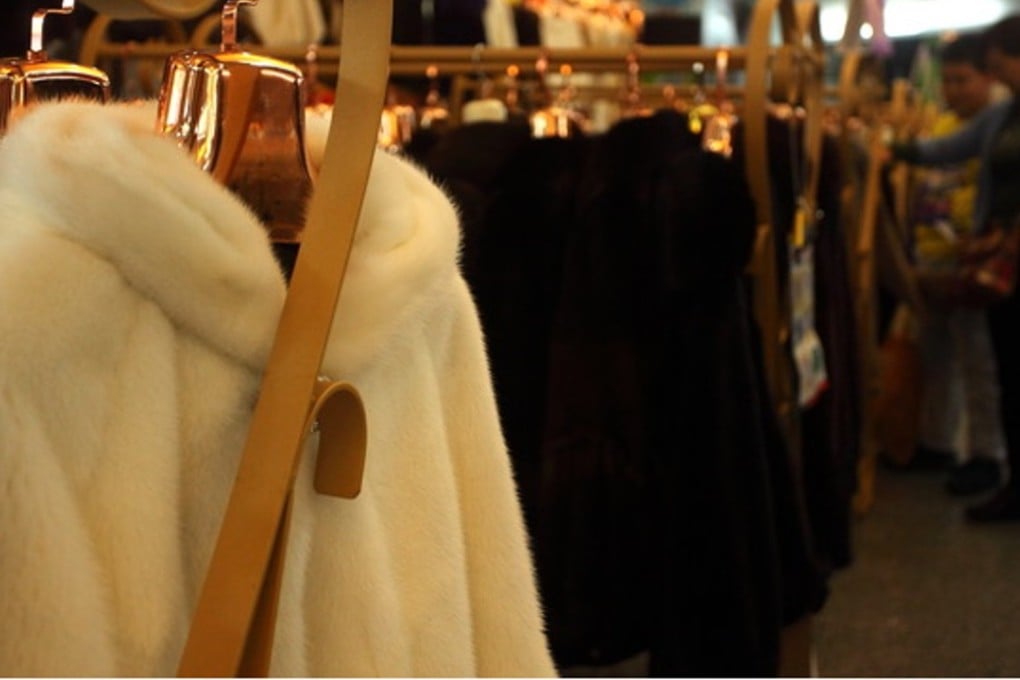A fur fair in Shenzhen.