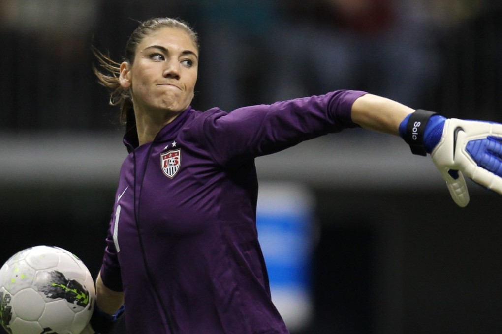 Former United States goalkeeper Hope Solo has accused former Fifa president Sepp Blatter of sexual assault. Photo: AP