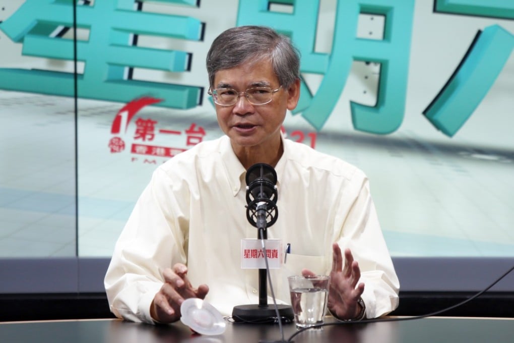 Secretary for Labour and Welfare, Law Chi-kwong speaking in Kowloon Tong on Saturday. Photo: Xiaomei Chen