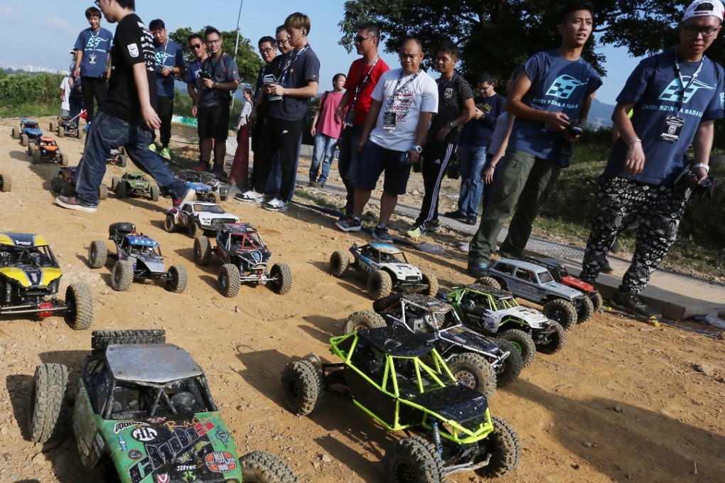 Racing aficionados show off their skills at the Recon G6 event at a remote village near Sheung Shui. Photo: Jonathan Wong