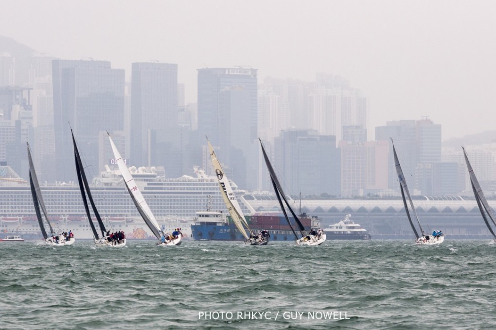 Some of the boats that took part in the Around the Island Race. Photos: RHKYC / Guy Nowell