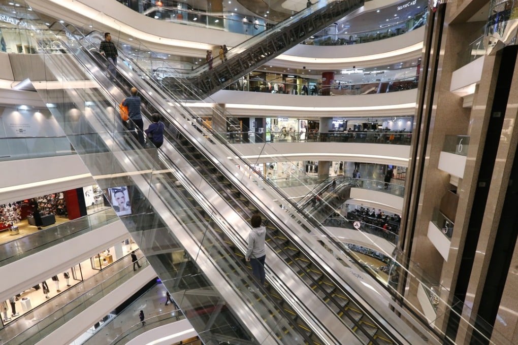 A shopping centre in Causeway Bay, Hong Kong. Malls are becoming more attractive locations for retailers as shoppers return. Photo: Dickson Lee