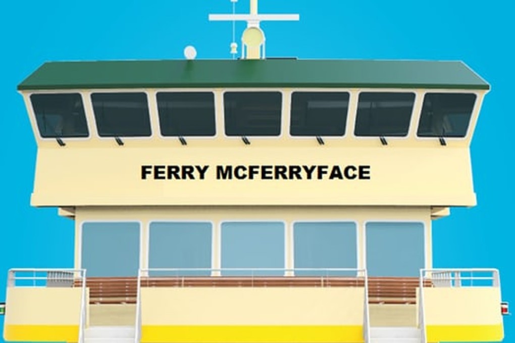 The last of a new fleet of Sydney Harbour ferries will be christened Ferry McFerryface – Sydney’s second most popular choice after the now famous jokey Mc-moniker, Boaty McBoatface, the state government said on Tuesday. Photo: Sydney Ferries