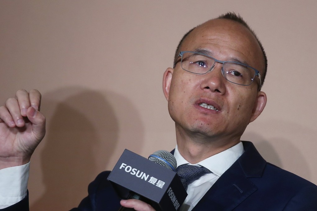 Guo Guangchang, chairman of Fosun International. He says he is stepping down from executive posts at group companies to make way for a younger generation, but will retain his position as chairman of the parent company. Photo: K.Y. Cheng
