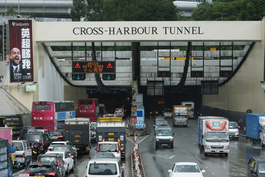 The Cross-Harbour Tunnel exceeds its capacity by 77 per cent during peak hours. Photo: Nora Tam