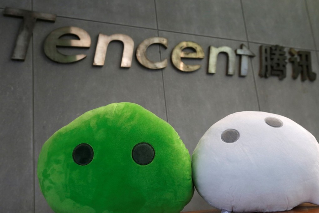 WeChat mascots displayed inside Tencent’s office at the Creativity Industry Zone in Guangzhou. Photo: Reuters