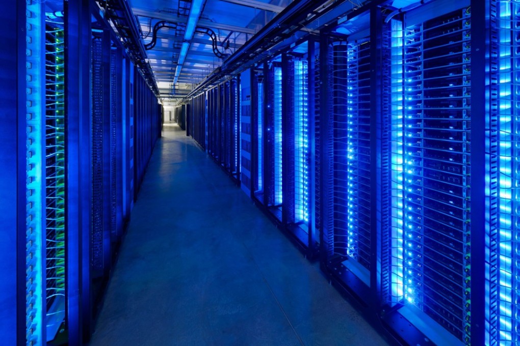 Facebook’s company server room at their Prineville Data Centre in Prineville Oregon. Photo: AFP/Facebook/Alan Brandt