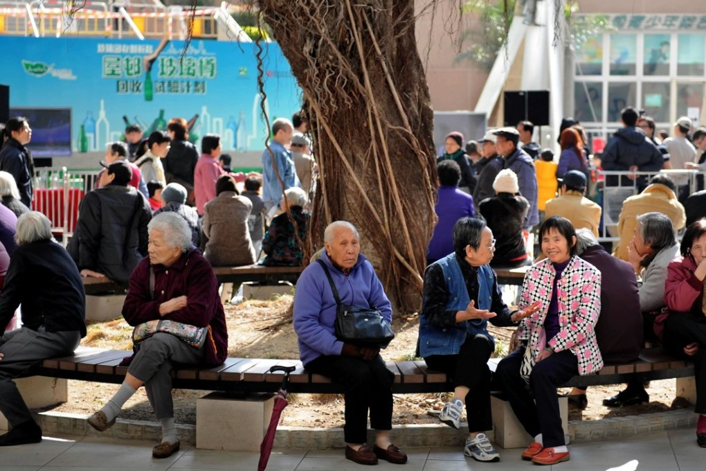 Many more helpers will be needed to look after Hong Kong's elderly citizens in the coming decades. Photo: Xinhua