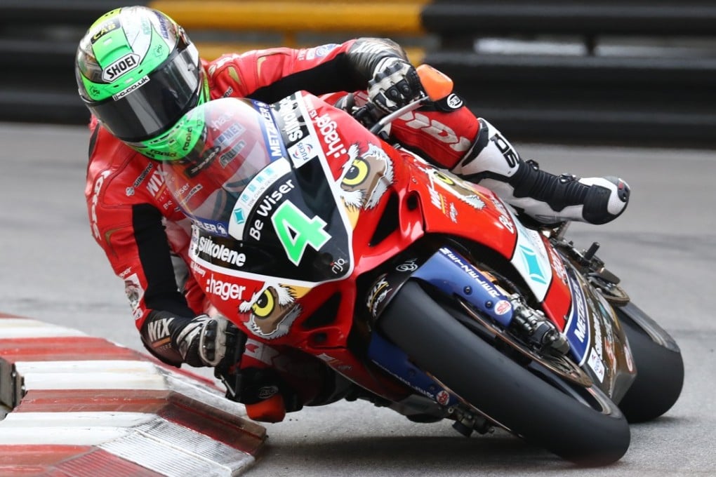 Glenn Irwin qualifies fastest in Macau Motorcycle Grand Prix qualifying. Photos: Nora Tam