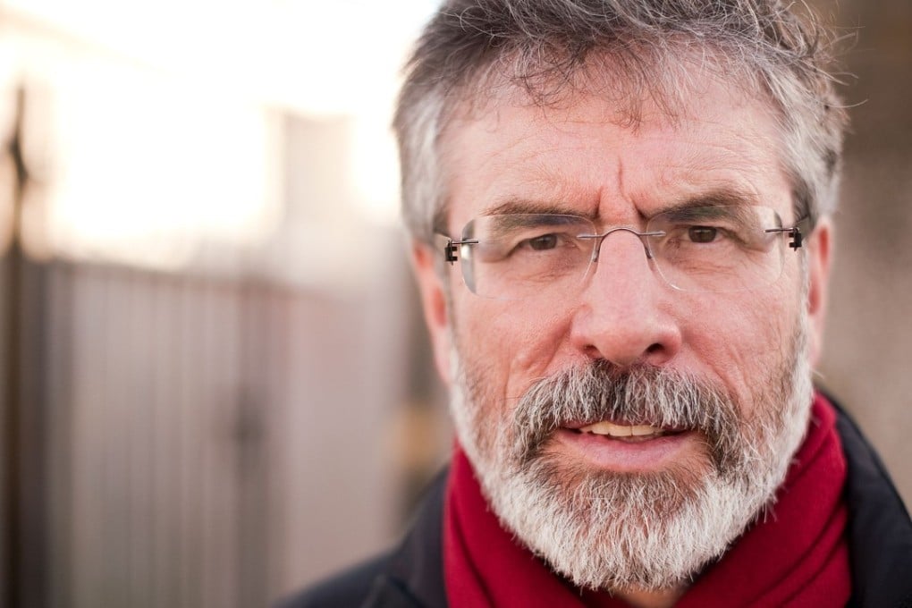 Sinn Fein leader Gerry Adams campaigning in Dundalk, County Louth, ahead of Ireland's General Election in 2011. Photo: AFP