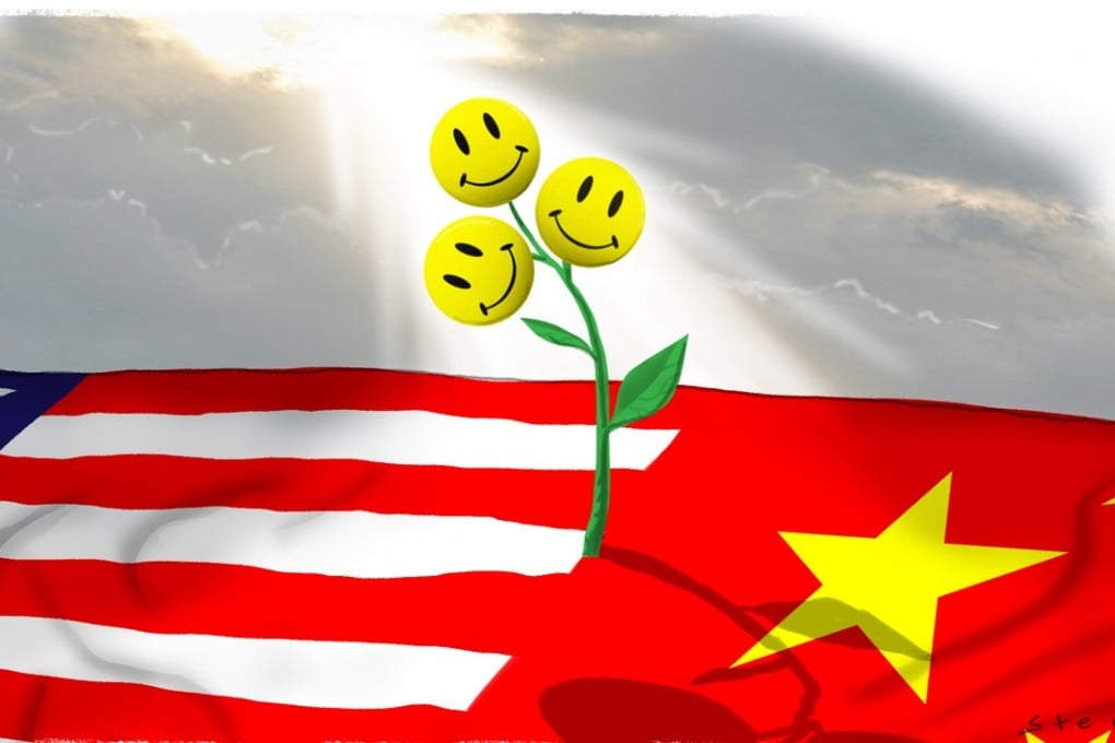 For those who like to stay positive about the China-America relationship, a bit of sunshine cannot be bad for our sense of balance. Illustration: Craig Stephens