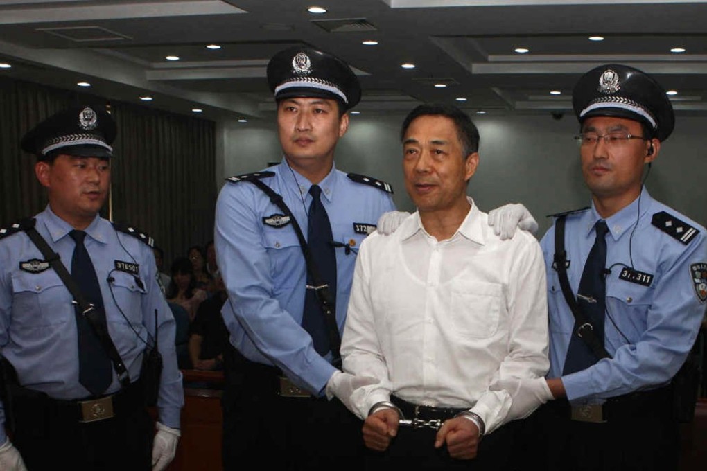 The former Chongqing Communist Party chief, Bo Xilai, pictured in court four years ago. Bo was jailed for life on corruption charges. Photo: Agence France-Presse