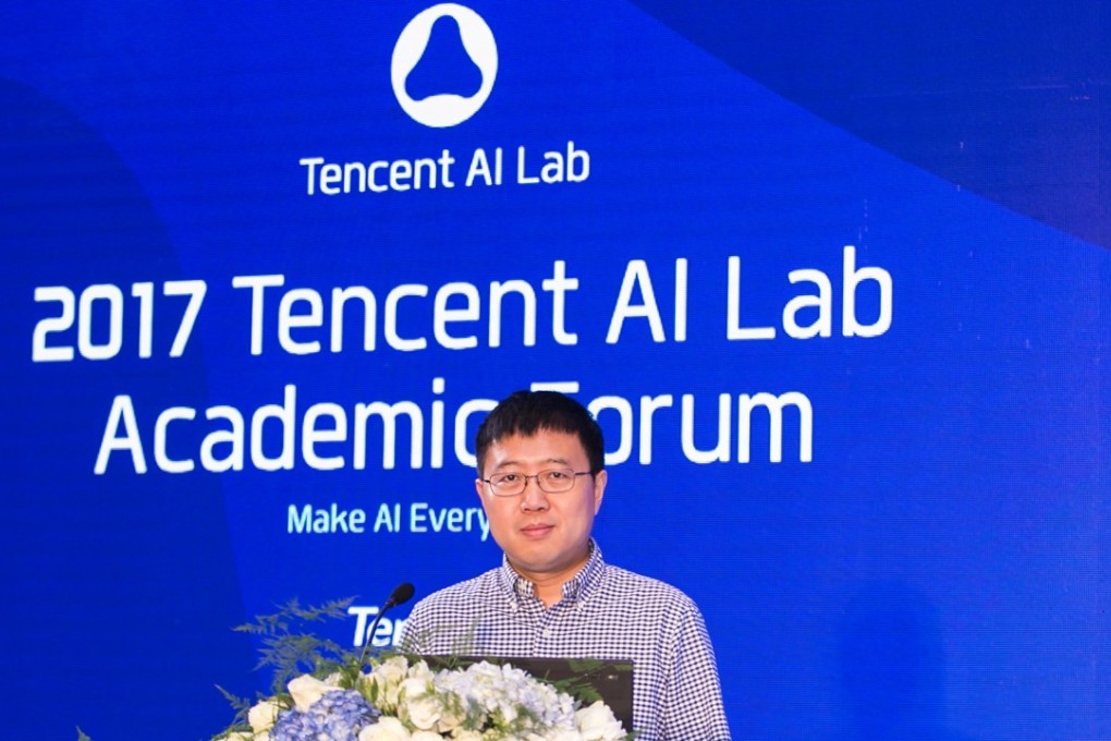 Zhang Tong, the head of Tencent’s AI Lab. The company has been selected as one of four members of China’s AI national team. Photo: Handout