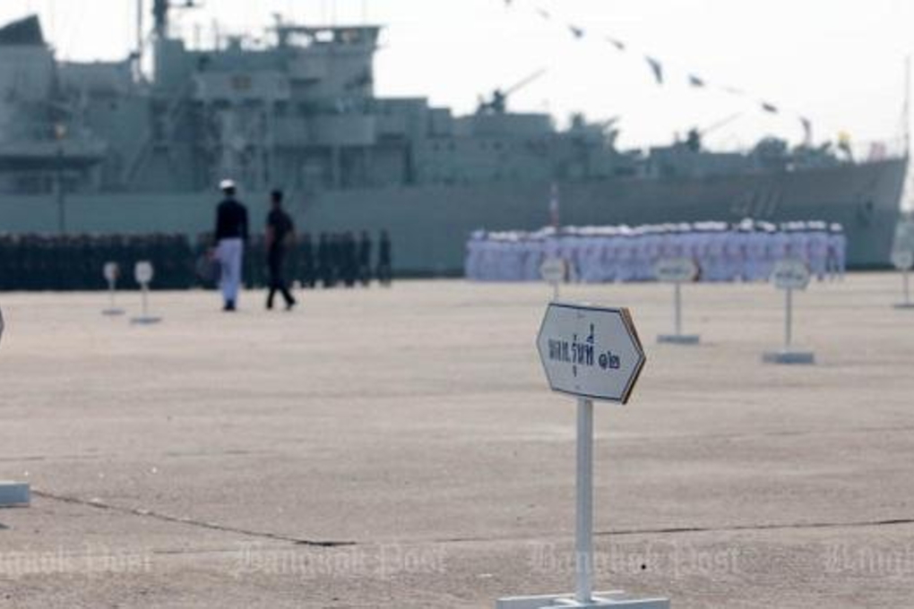 Signs give directions to various classes at the Armed Forces Academies Preparatory School during the annual anniversary celebration in the central province of Nakhon Nayok. Photo: Bangkok Post
