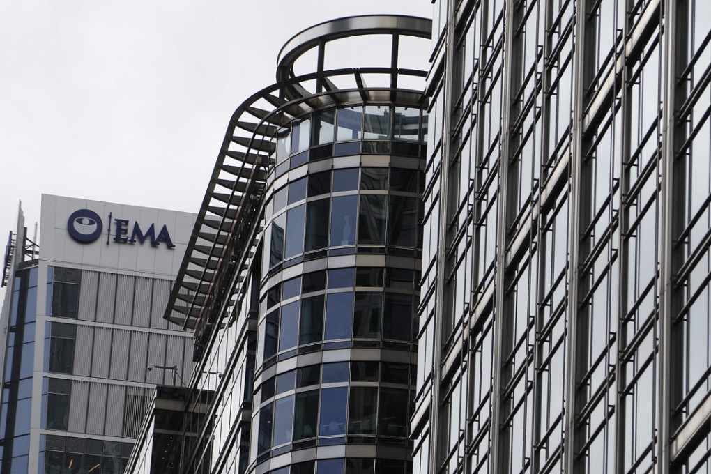 The headquarters of the European Medicines Agency in London. The EMA is leaving London because of Brexit. Photo: AP