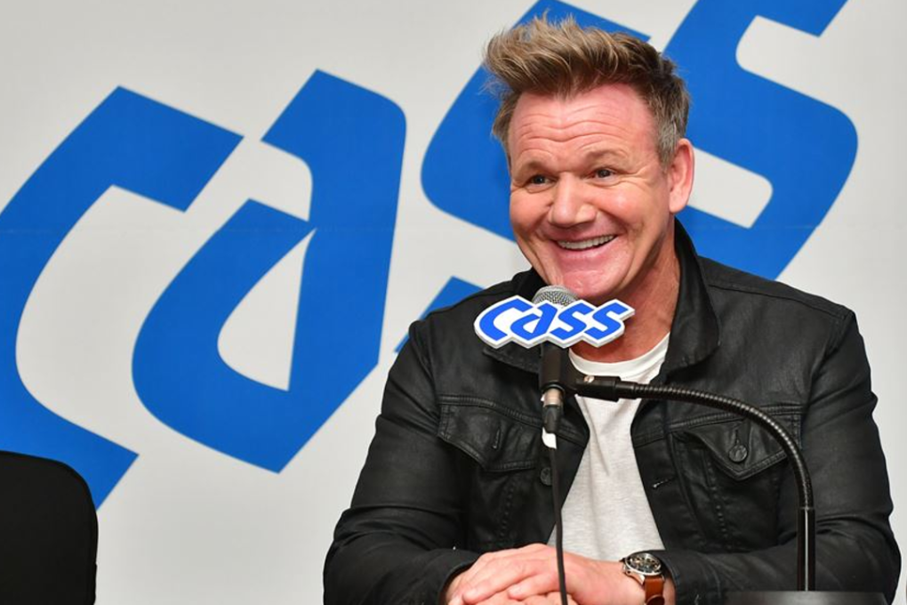 British celebrity chef Gordon Ramsay speaks during a press conference at Conrad Seoul, Saturday. Photo: Oriental Brewery
