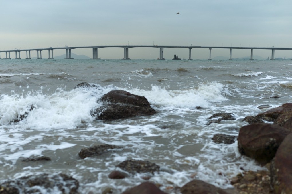 Hong Kong’s financial commitment to the Hong Kong-Zhuhai-Macau bridge could balloon to HK$150 billion. Photo: EPA