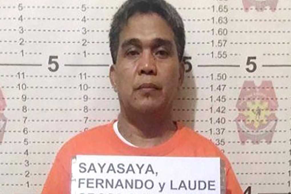 The mugshot of Fernando Sayasaya, 53, in Calamba, Laguna, south of Manila. Photo: AFP