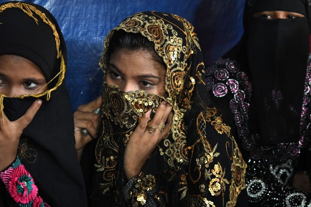 Female Rohingya Muslim refugees at a shelter at the Kutupalong refugee camp in the Bangladeshi district of Ukhia. Photo: AFP