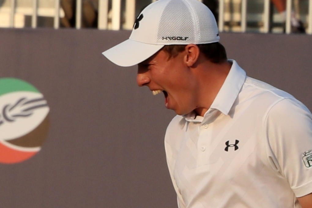 Matthew Fitzpatrick after winning in Dubai last year. Photo: AFP