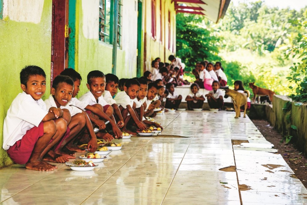 The Nihi beach resort on the island of Sumba works with the Sumba Foundation to provide free lunches to three local schools. Photo: Tania Araujo for Nihi