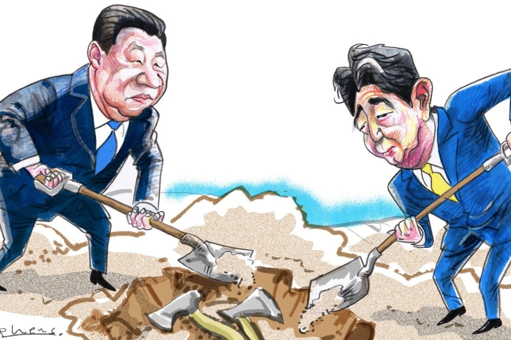 It is time for China and Japan to bury the hatchet, as historical antagonism should not be enough to prevent a rapprochement. Illustration: Craig Stephens