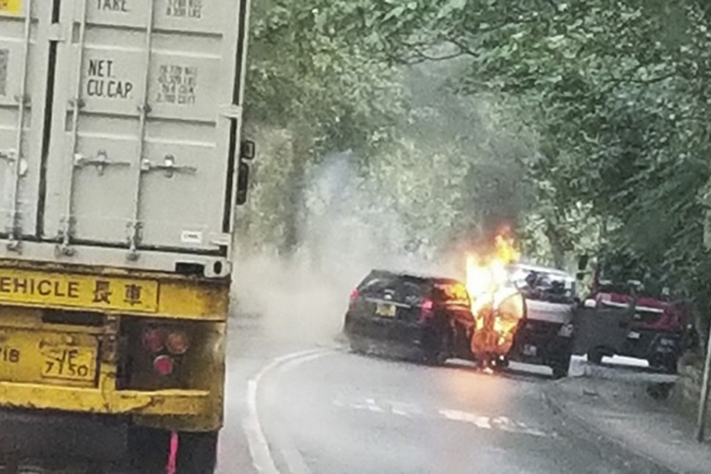 About HK$6 million was stolen from a delivery van on Sha Tau Kok Road on November 13. Photo: Facebook