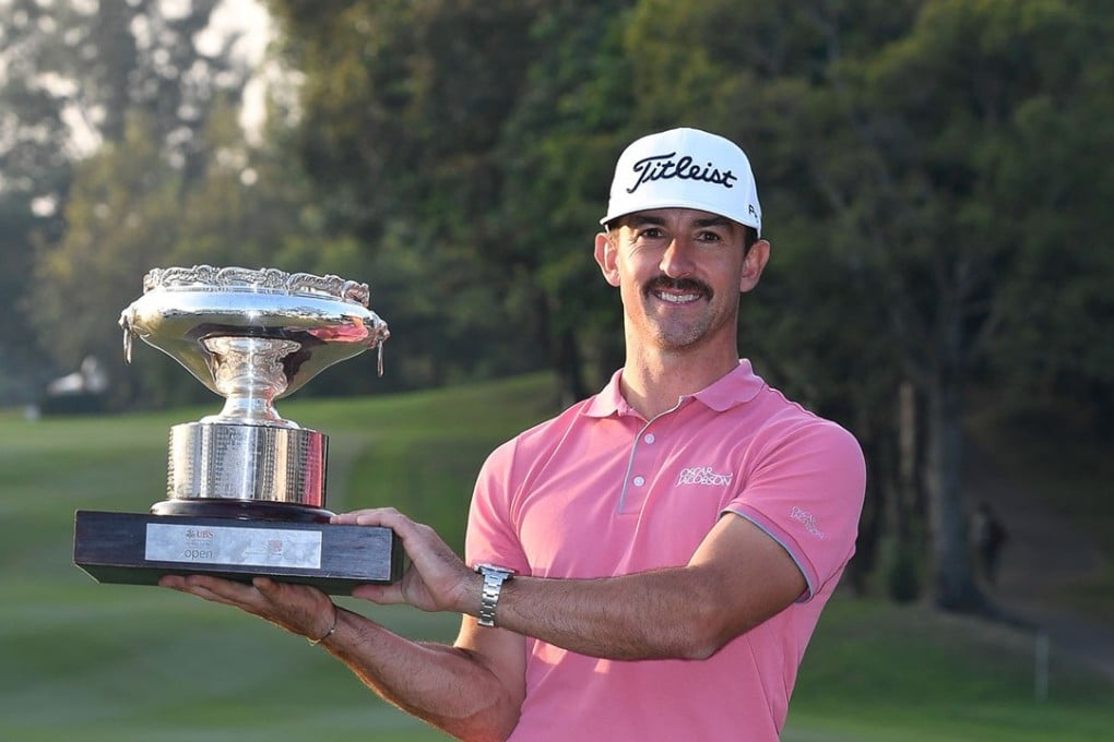 Wade Ormsby celebrates his groundbreaking victory in the Hong Kong Open. Photos: Richard Castka