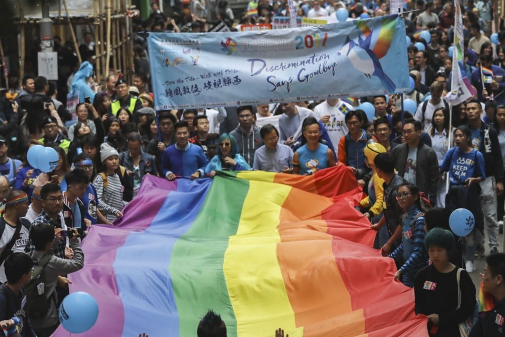 The Hong Kong Pride Parade 2017 at Victoria Park in Causeway Bay. Photo: Edward Wong