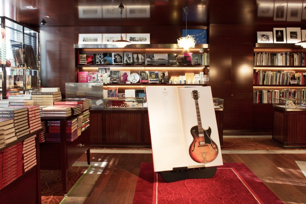 The Librairie des Arts bookshop at the Royal Monceau Raffles Hotel in Paris, which offers only limited-edition books for sale.