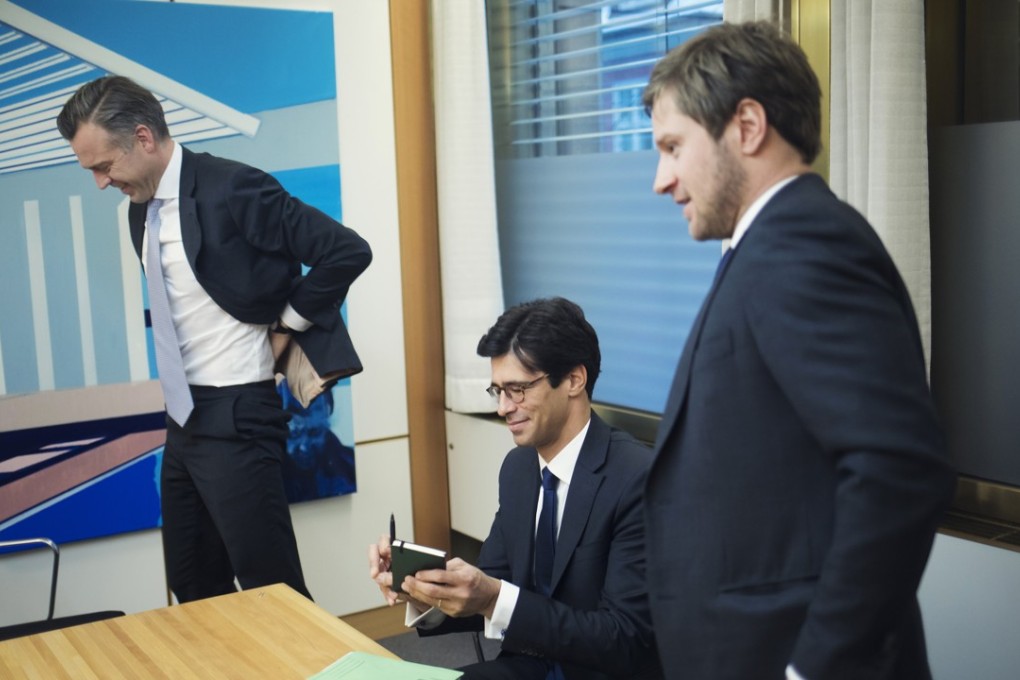 From left: Karsten Kallevig, CEO of Norges Bank Real Estate Management; Romain Veber, head of European markets and Per Loken, chief investment officer. The world’s biggest wealth fund has taken note of worrying signs in some global property markets, but decided not to pull back. Photo: Bloomberg