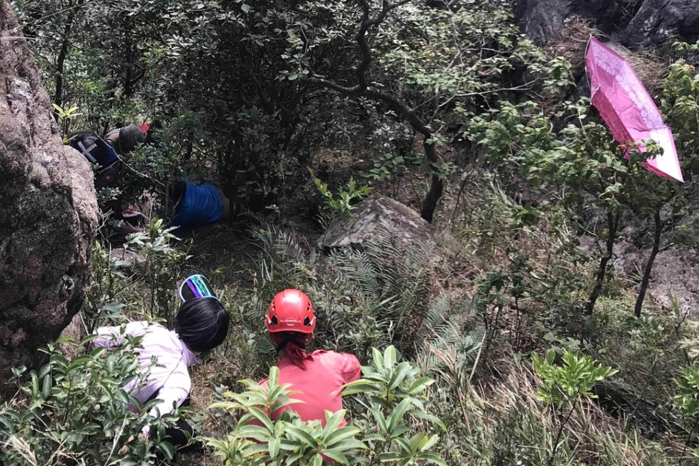 Rescuers from the Government Flying Service took about an hour to find the man. Photo: Handout