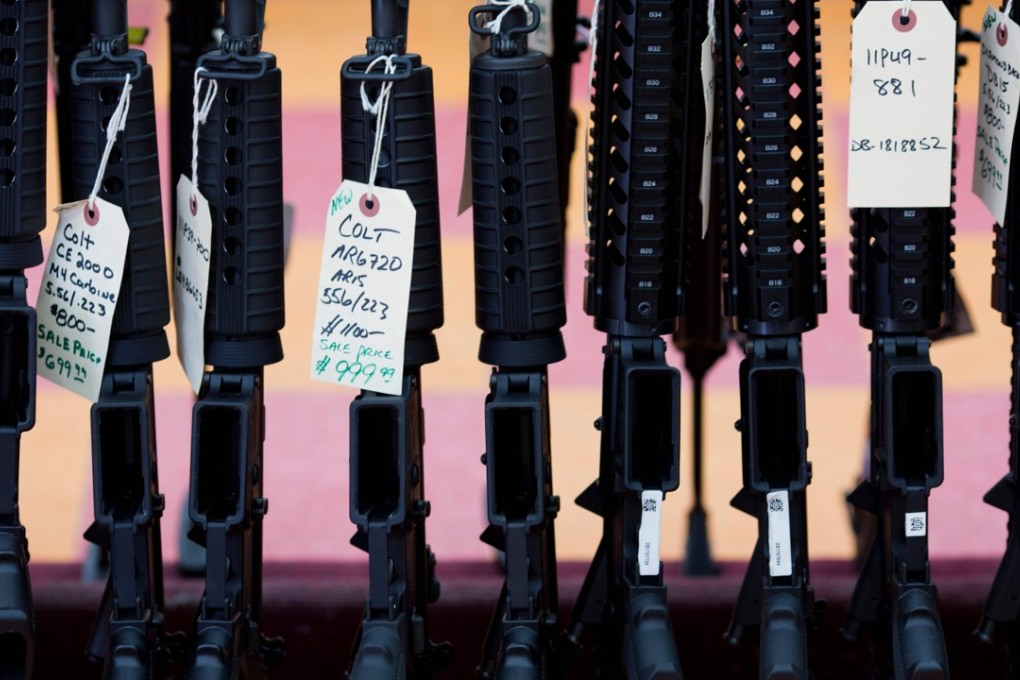 This file photo taken on November 5, 2016 shows rifles for sale at a gun shop in Merrimack, New Hampshire. The US Supreme Court rejected a challenge against Maryland’s ban on automatic weapons. Photo: Reuters
