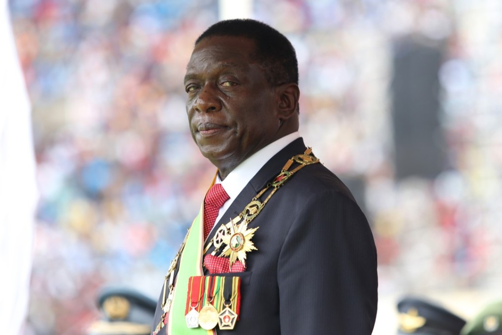 Emmerson Mnangagwa at his inauguration ceremony. Photo: Xinhua